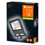 Vanjski LED reflektor 50W s IP44 crni senzor