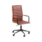 Amazon Basics uredska stolica od smeđe umjetne kože