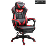 Ergonomska gamerska stolica, okretna, s uvlačivim osloncem za noge, po