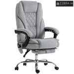 Ergonomska uredska stolica s funkcijom masaže, osloncem za noge, okret