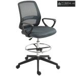 Ergonomska uredska stolica s naslonima za ruke i podesivim obručem za