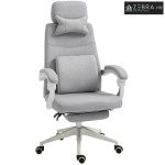 Ergonomska uredska stolica s naslonom za glavu, osloncem za noge i lum