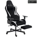 Igraća stolica s masažnim i grijanim lumbalnim jastukom, ergonomska, i