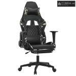 Masažna Gaming stolica s osloncem crno-maskirna od umjetne kože - Crna