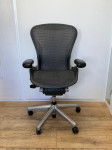 Refurbished Herman Miller Aeron Chrome Tuxedo Netweave