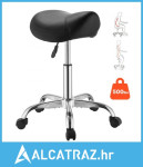 Sjedalica s kotačima, nosivost 226,8 kg, podesiva visina, ergonomsko s