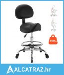 Sjedalica s naslonom i osloncem za noge, nosivost 226,8 kg, podesiva v
