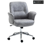 Uredska okretna stolica, ergonomska, podesiva visina, mikrofibra, svij