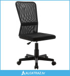 Uredska stolica crna 44 x 52 x 100 cm od mrežaste tkanine - NOVO