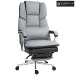 Uredska stolica, ergonomska, podesiva, 63x71x123-129 cm, svijetlosiva/