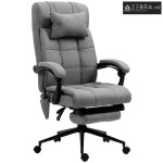 Uredska stolica s funkcijom masaže, ergonomska, 66x76x112-120cm, siva