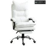 Uredska stolica s osloncem za noge, nosivost 135 kg, 66x72x122-130 cm,