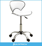 Uredska stolica od umjetne kože bijela - NOVO