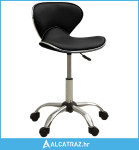 Uredska stolica od umjetne kože crna - NOVO