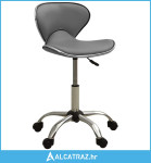 Uredska stolica od umjetne kože siva - NOVO