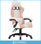 Igraća stolica od umjetne kože ružičasta - NOVO