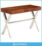Radni stol od masivnog drva bagrema i šišama 110 x 50 x 76 cm - NOVO