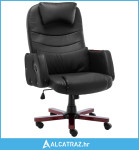 Uredska stolica od umjetne kože crna - NOVO