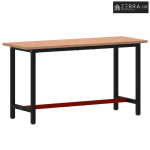 Radni stol 150x55x81,5 cm od masivne bukovine i metala - 150 x 55 x 81