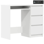 Radni stol bijeli 90 x 45 x 76 cm konstruirano drvo