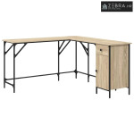 Radni stol boja hrasta sonome 141x141x75 cm konstruirano drvo - Sonoma