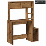Radni stol s policama boja drva 100x45x140 cm konstruirano drvo - Star