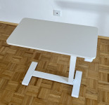 Radni stol za sjedenje/stajanje, bijela, 68x36 cm, IKEA BOLLSIDAN