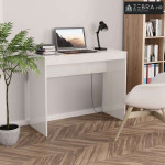 Radni stol visoki sjaj bijeli 90 x 40 x 72 cm konstruirano drvo - Viso