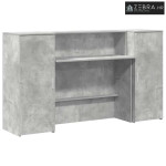 Recepcijski stol 180x50x103,5 cm konstruiranog drva - Beton siva 180 x