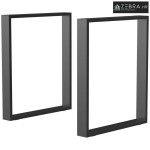 Set nogu za stol, 2 čelične noge, 72 x 60 cm, prethodno izbušene rupe,