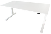 Slimline stol električno podesiv po visini, bijeli, 180x90 cm