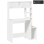 Stol s policama bijeli 100x45x140 cm izrađeno drvo - Bijela