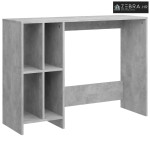 Stol za prijenosno računalo boja betona 102,5x35x75 cm drveni - Beton