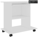 Stol za računalo bijeli 80 x 50 x 75 cm od konstruiranog drva