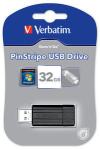 USB stick 32GB Verbatim PinStripe black novo