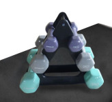 Fitness bučice sa postoljem i 3 para