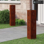 Solarna LED svjetlost za stazu 2 pcs Corten čelik Corten čelik