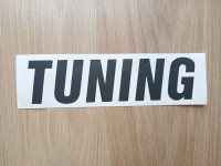 2 x TUNING - SAMOLJEPLJIVA NALJEPNICA 16cm x 4,5cm