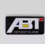 ABT metalna naljepnica, samoljepljiva, logo, emblem