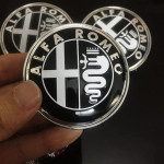 Alfa Romeo -Black- poklopci za felge 60mm--KOMPLET 4 kom