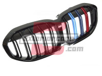 BMW 1er F40 F41 (19-24) - Prednja maska M1 look 3 boje (piano crna)