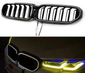 Bmw 5 G30 G31 Lci 2020-2023 LED Iconic Glow Maska Grill Crna Sjajna