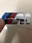 BMW M metalna bočna naljepnica, oznaka, emblem, logo