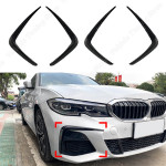 BMW M sport carbon front bumper lip spoiler fog lamp flap