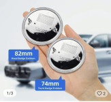 BMW ZNAKOVI ZA HAUBE 82 I 74 MM 10 EUR KOMAD