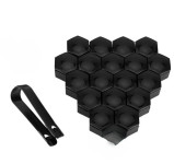 Čepovi kapice za vijke na felgama,kotačima,17/19 mm,crna boja NOVO