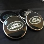 Land Rover čep za felge 62mm CRNI s kromiranim rubom  - NOVO