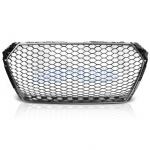 Maska - Audi A4 B9 15- RS izgled SREBRNA (bez znaka)