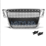 Maska - Audi A5 8T 07-11 RS izgled SREBRNA (bez znaka)