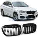 Maska - BMW X1 F48 14- M izgled crni sjaj